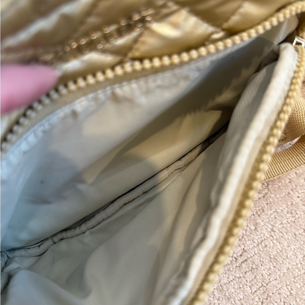 MZ Wallace Gold Metro Camera Quilted Crossbody Bag - Picture 8 of 11